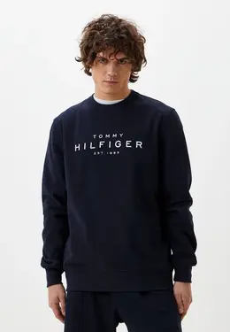 Tommy Hilfiger: Синий свитшот 