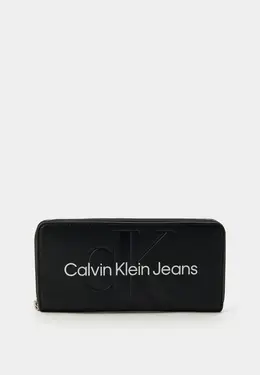 Calvin Klein Jeans: Чёрный кошелёк 