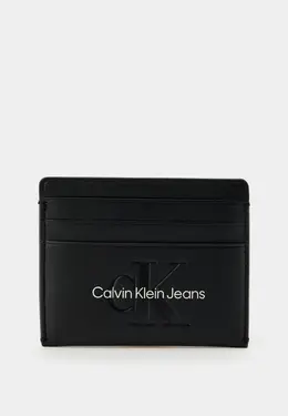 Calvin Klein Jeans: Чёрный картхолдер 