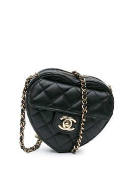 CHANEL Pre-Owned: Чёрная сумка через плечо 