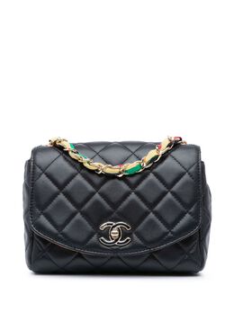 CHANEL Pre-Owned: Чёрная сумка через плечо 