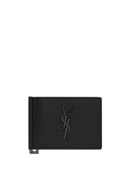 Saint Laurent: Чёрный кошелёк  YSL