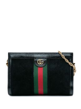 Gucci Pre-Owned: Чёрная сумка через плечо 