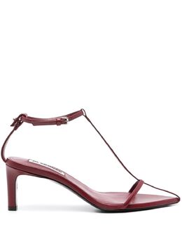 Jil Sander: Красные сандалии 