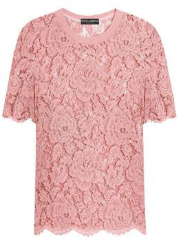 Dolce & Gabbana: Топ с растительным принтом 