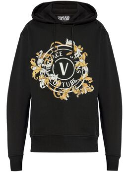 Versace Jeans Couture: Чёрная толстовка 