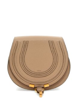 Chloé: Коричневая сумка через плечо  Marcie