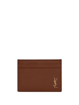 Saint Laurent: Коричневый картхолдер  Monogram