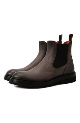 Santoni: Серые ботинки 