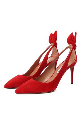 Aquazzura: Красные туфли  Bow Tie 85