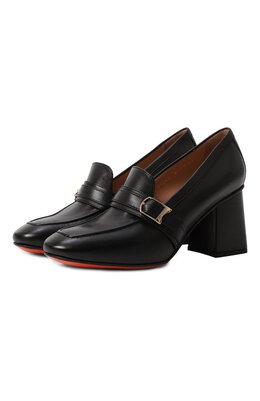 Santoni: Чёрные туфли 