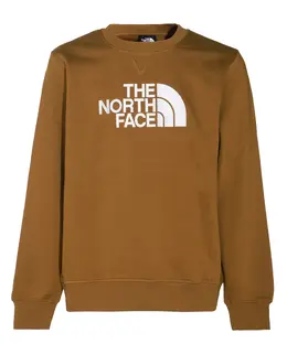 The North Face: Коричневый свитшот 