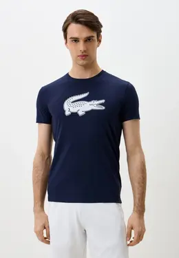 Lacoste: Синяя футболка 