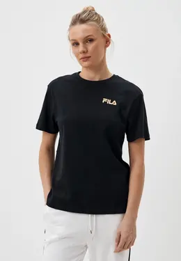 Fila: Чёрная футболка 