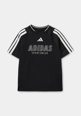 adidas: Чёрная футболка 