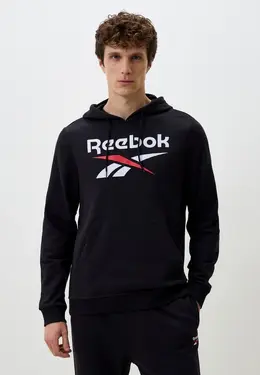 Reebok: Чёрная толстовка 