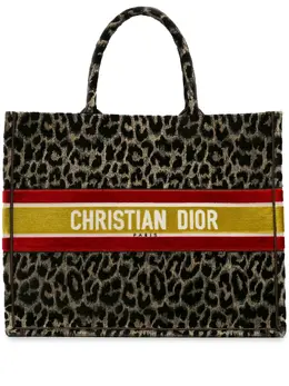 Christian Dior Pre-Owned: Сумка-шоппер с леопардовым принтом 