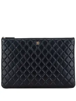 CHANEL Pre-Owned: Голубой клатч 