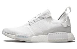 Adidas: Белые кроссовки  Originals NMD R1 Primeknit