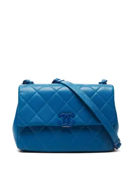 CHANEL Pre-Owned: Голубая сумка 