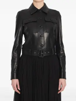 Saint Laurent: Кожаная куртка 