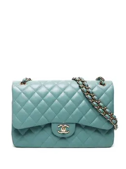 CHANEL Pre-Owned: Зелёная сумка 