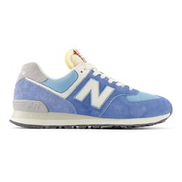 New Balance: Синие кроссовки  574