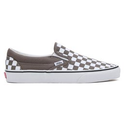 Vans: Серые кроссовки  Classic Slip On