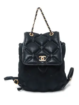 CHANEL Pre-Owned: Чёрный рюкзак 