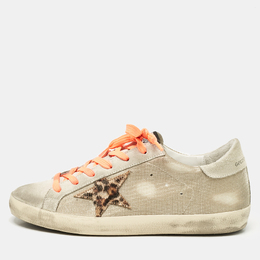 Golden Goose: Бежевые кроссовки  Super Star