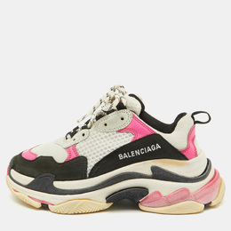 Balenciaga: Многоцветные кроссовки  Triple S