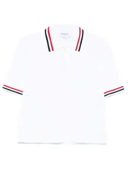 Thom Browne: Белое поло 