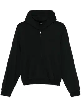 Balenciaga: Чёрная толстовка 