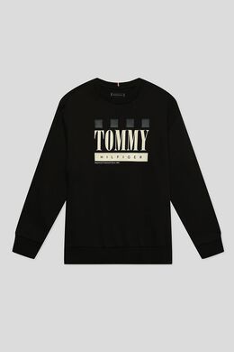 Tommy Hilfiger: Чёрная толстовка 