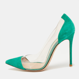 Gianvito Rossi: Зелёные туфли  Plexi