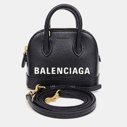 Balenciaga: Чёрная сумка через плечо 