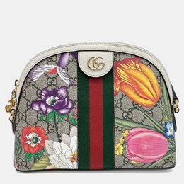 Gucci: Многоцветная сумка через плечо  Ophidia