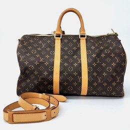 Louis Vuitton: Коричневая сумка  Keepall 45