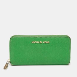 Michael Kors: Зелёный кошелёк  Jet Set