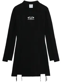 VETEMENTS: Платье с принтом 