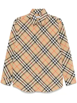 Burberry: Бежевая рубашка 