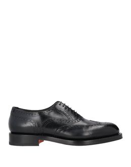 Santoni: Чёрные туфли 