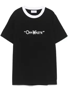 Off-White: Футболка с принтом 