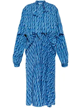 Balenciaga: Трикотажное платье 