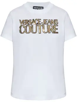 Versace Jeans Couture: Футболка с блёстками 