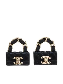 CHANEL Pre-Owned: Чёрная сумка 