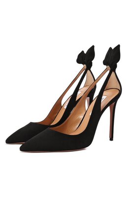 Aquazzura: Чёрные туфли  Bow Tie 105