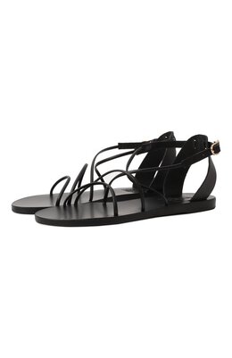 Ancient Greek Sandals: Чёрные сандалии  Meloivia