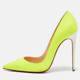 Christian Louboutin: Зелёные туфли  Pigalle