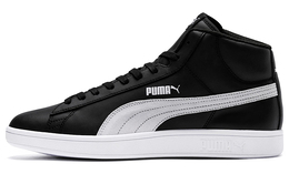 PUMA: Чёрные кроссовки  Smash V2 Mid